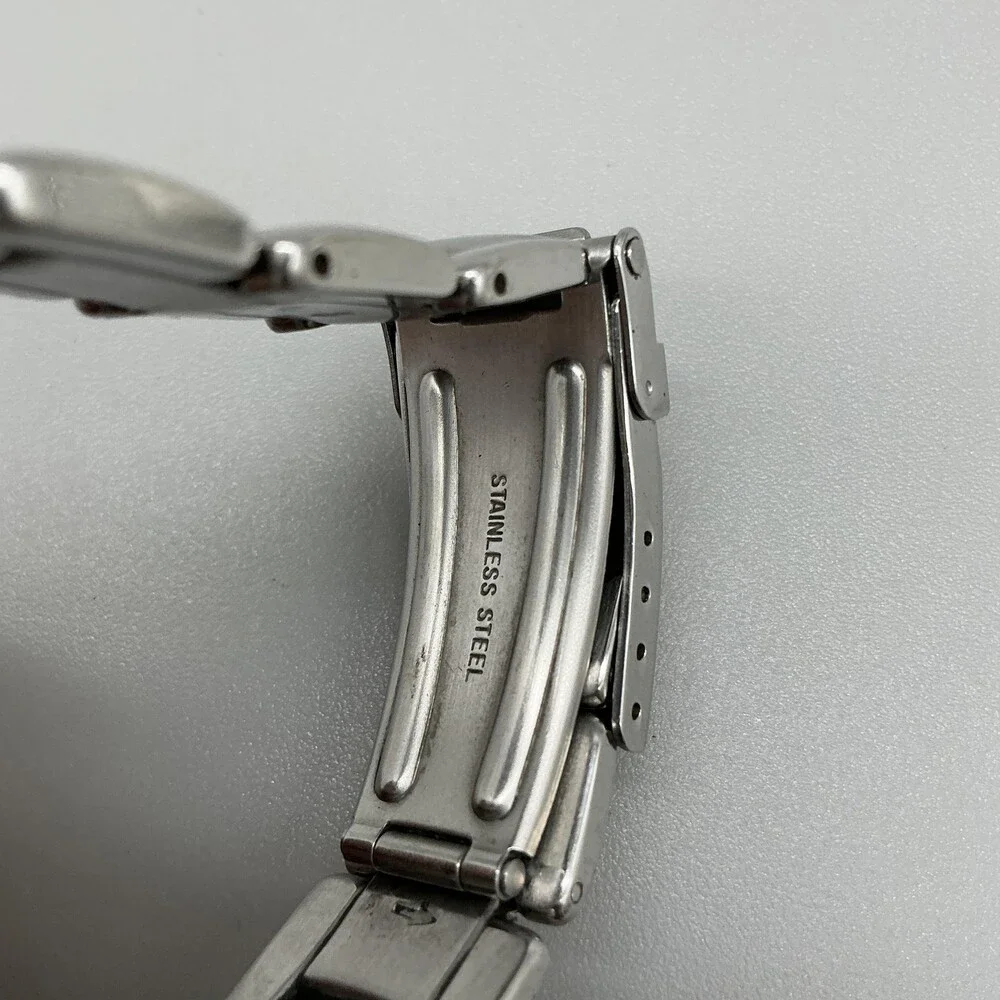 Fossil Steel FS-2525 Womens Watch 32mm Silver Dial Stainless 100m New Battery 6